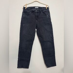 Loft The Super Soft Girlfriend Jean in Distressed Faded Black